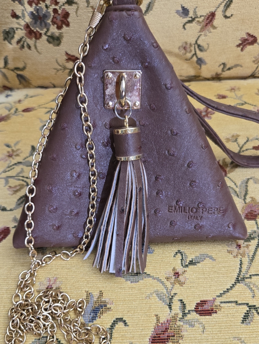 Emilio Pepe  Pyramid Tassel Mini Crossbody NWOT